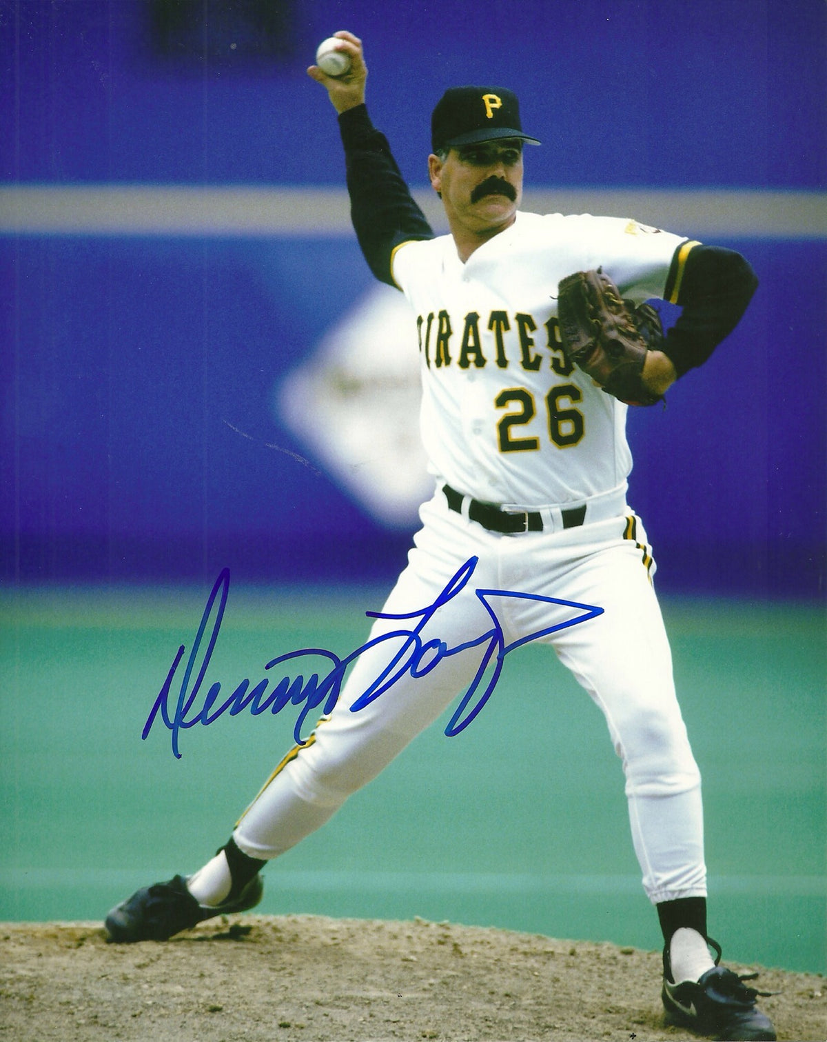 DENNIS LAMP PITTSBURGH PIRATES SIGNED AUTO 8x10 PHOTO W/COA
