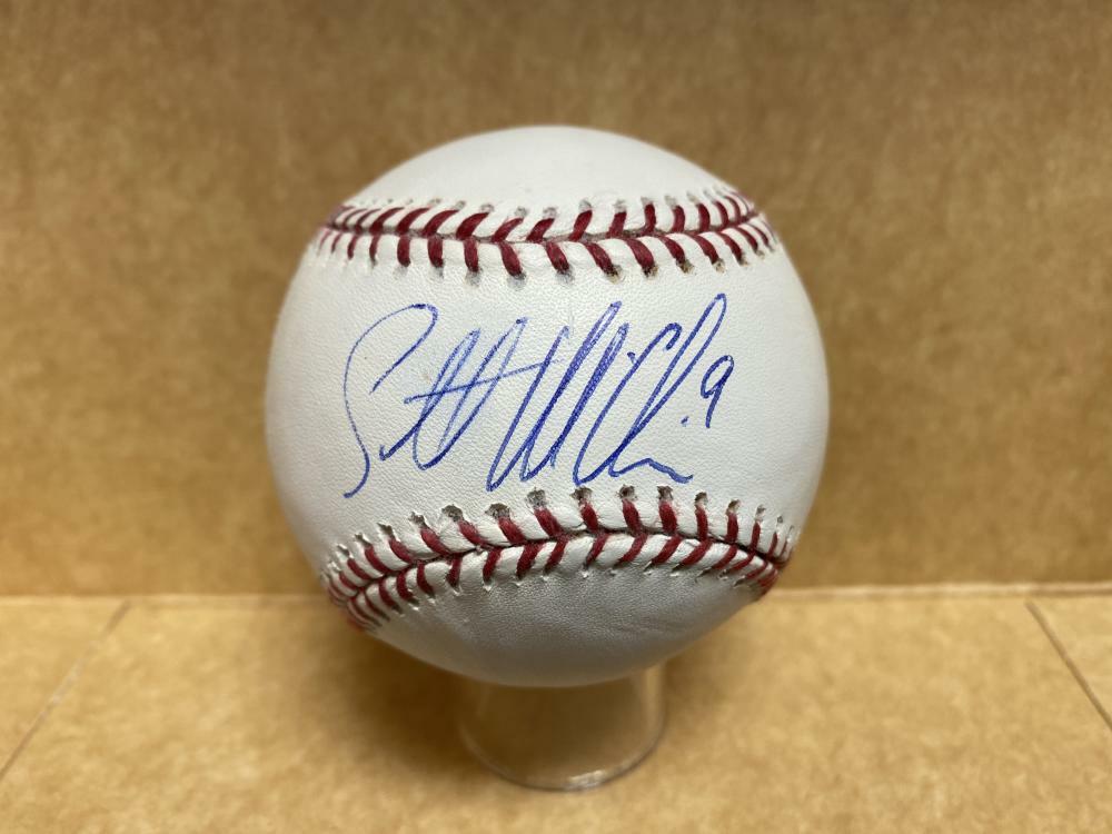SCOTT MCCAIN CUBS/GIANTS/RAYS SIGNED AUTOGRAPHED M.L. BASEBALL W/ COA