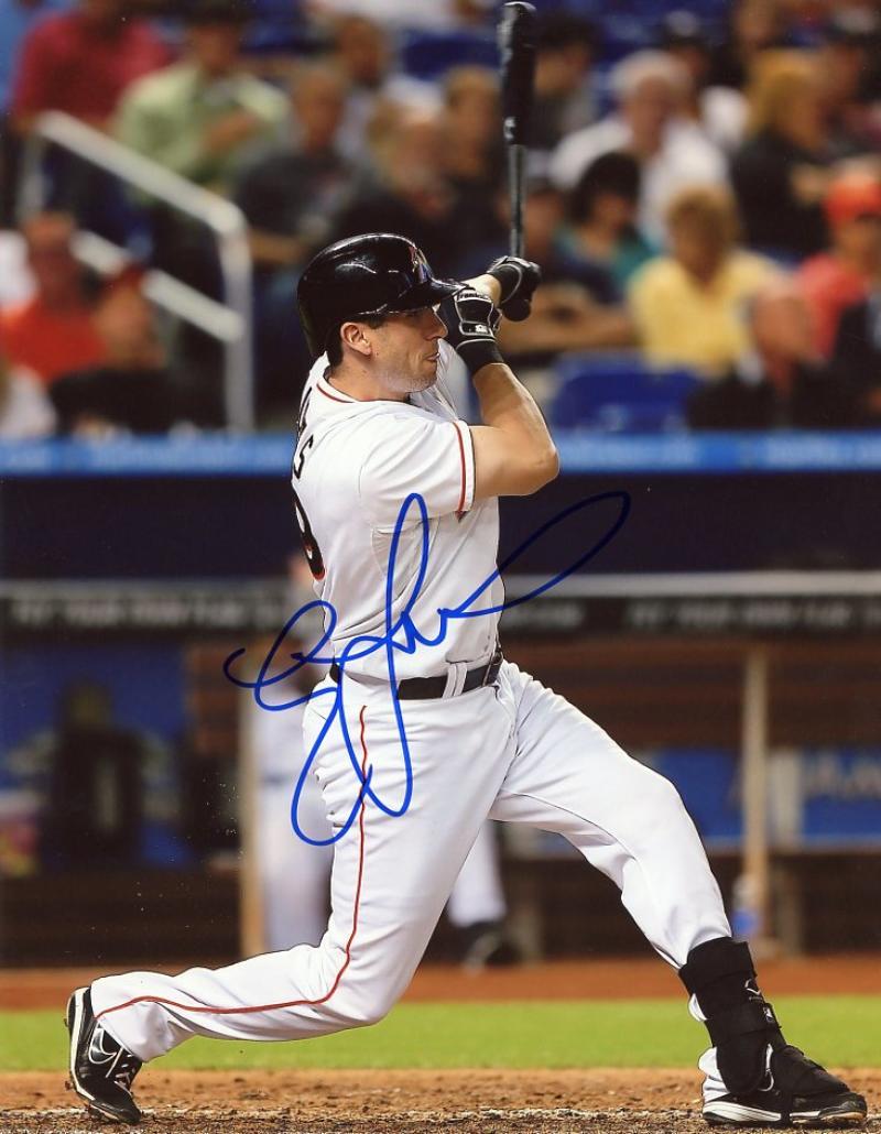 ED LUCAS MIAMI MARLINS SIGNED AUTO. 8X10 PHOTO W/COA 