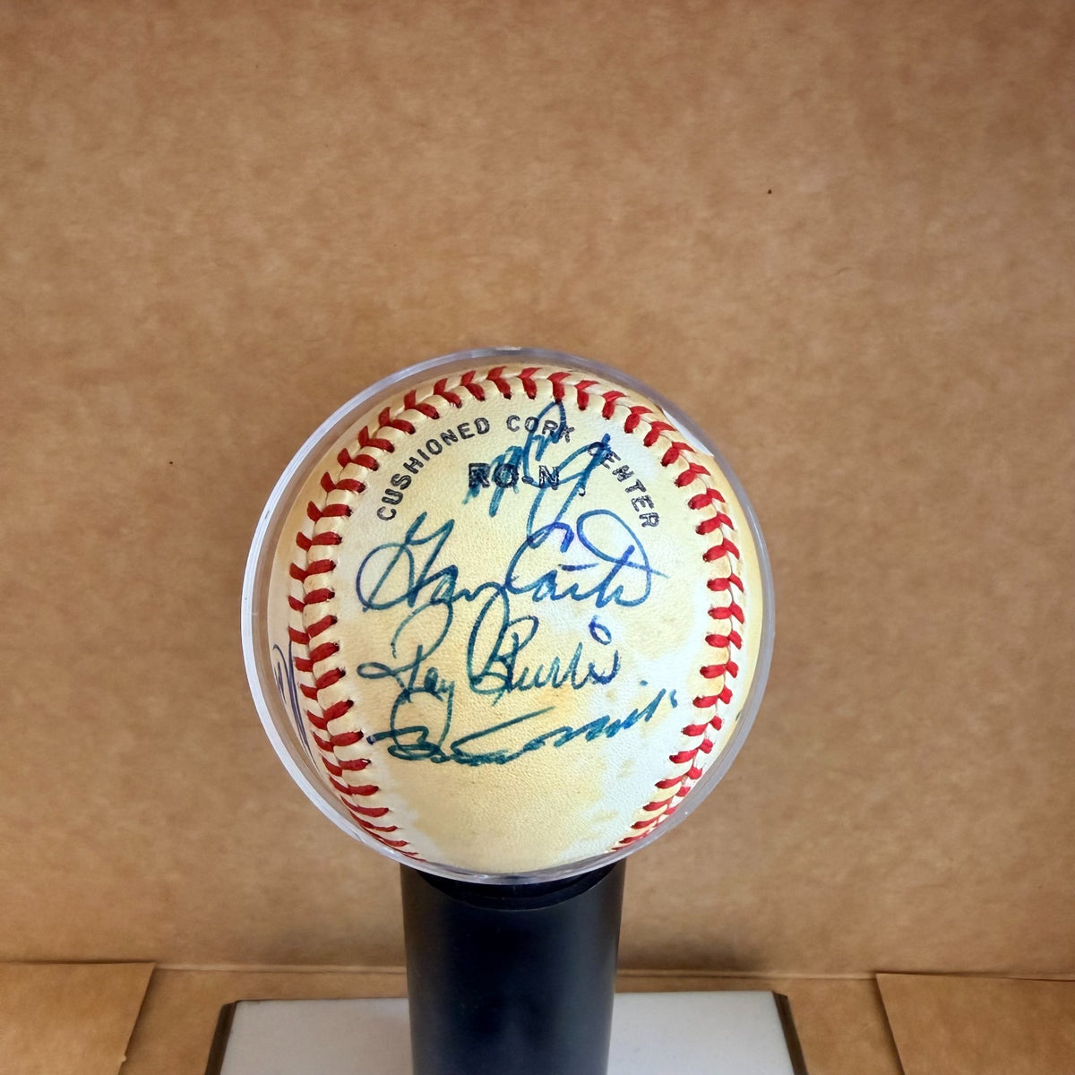 EXPOS GARY CARTER FRANCONA LEE BURRISWALLACH 3 MORE N.L. BASEBALL JSA AUTH