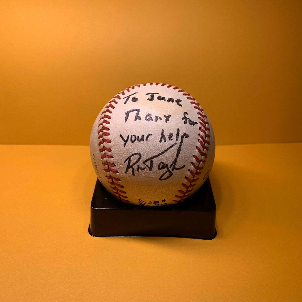 RON TAYLOR NEW YORK METS SAME PERSONALIZED N.L. W/ COA