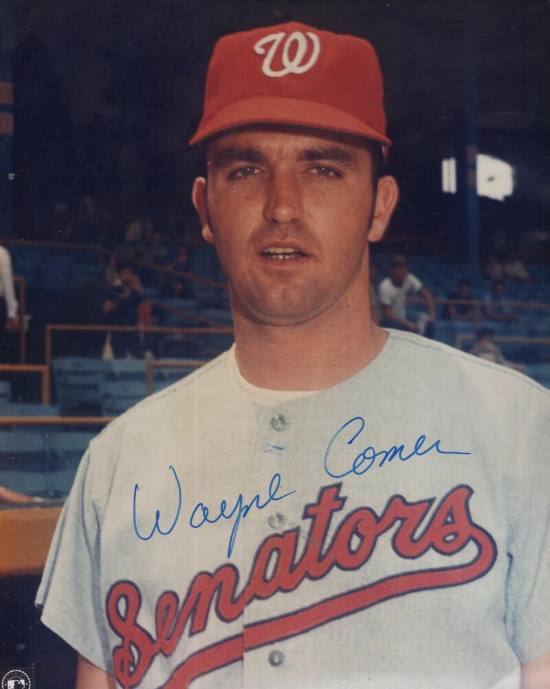 WAYNE COMER WASHINGTON SENATORS SIGNED AUTOGRAPHED 8X10 PHOTO W/ COA