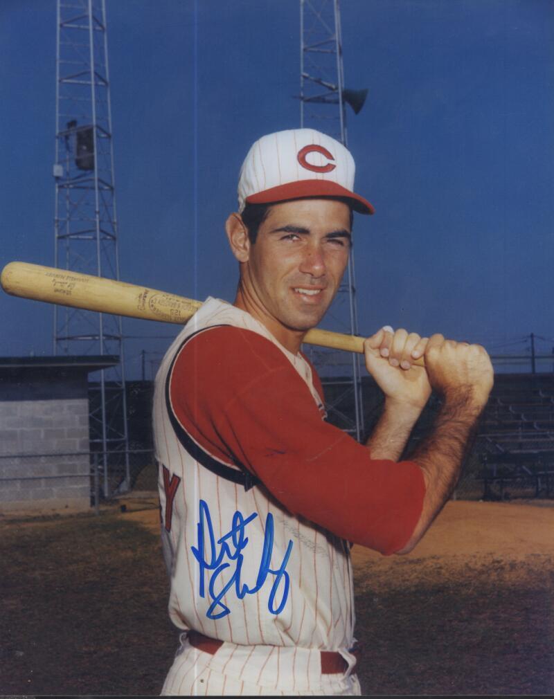 ART SHAMSKY   CINCINNATI REDS SIGNED AUTOGRAPHED 8X10 PHOTO W/ COA