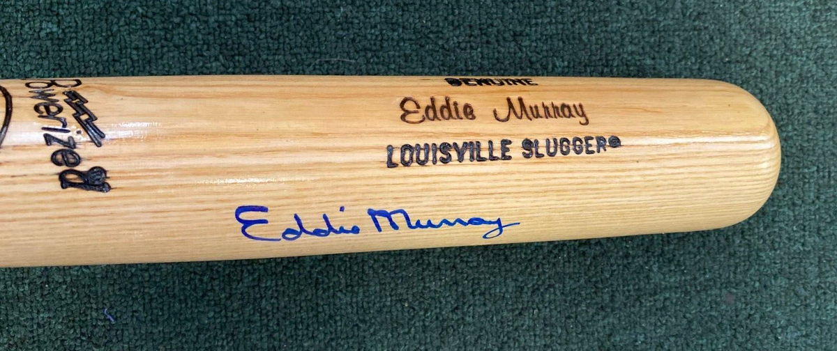 EDDIE MURRAY ORIOLES SIGNED AUTOGRAPHED LV SLUGGER ENGRAVED BAT BECKETT BAS