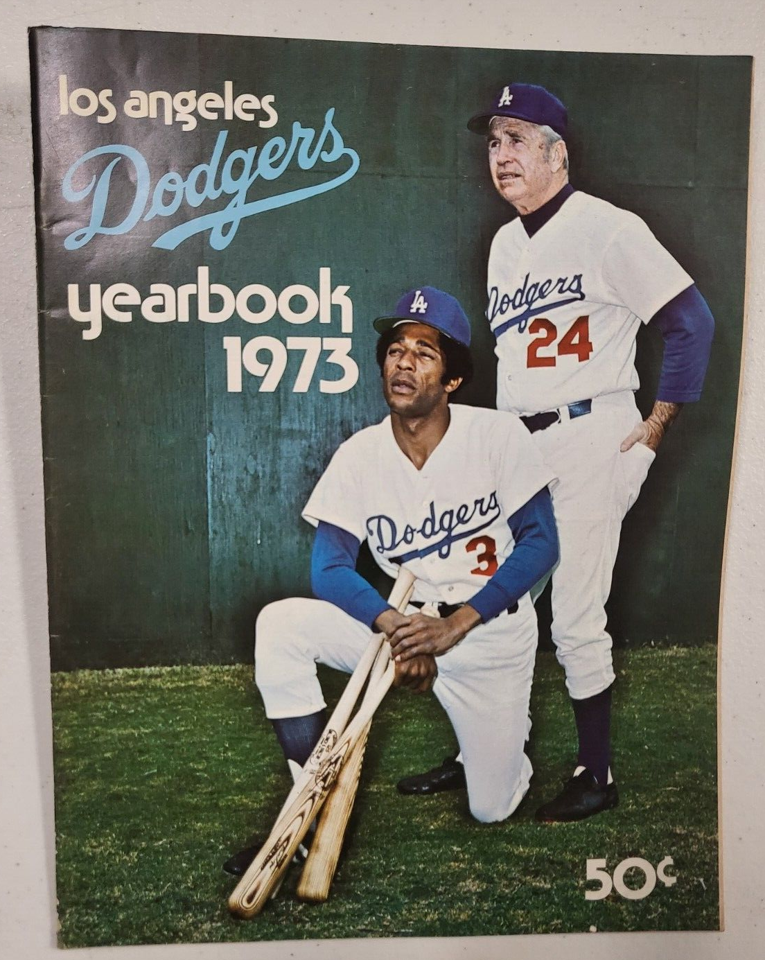 VINTAGE MLB BASEBALL LOS ANGELES DODGERS 1973 YEARBOOK PROGRAM RARE