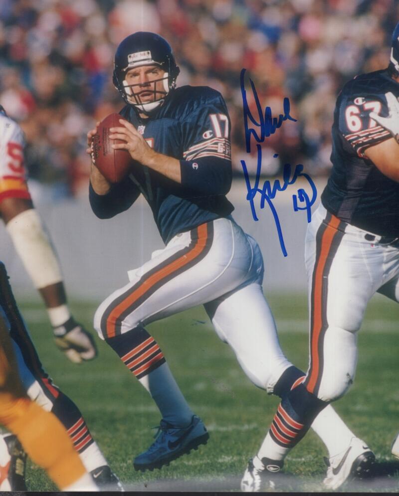 DAVE KREIG BEARS SIGNED AUTOGRAPHED 8X10 PHOTO W/ COA
