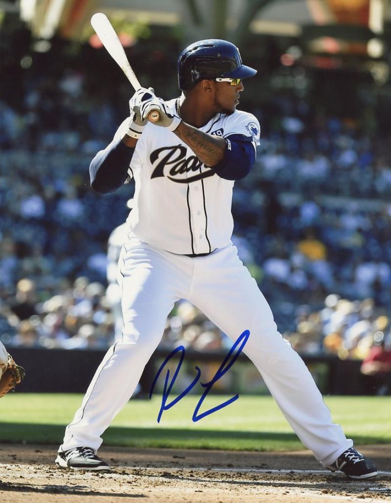 RYMER LIRIANO ACTION SAN DIEGO PADRES SIGNED AUTOGRAPHED  8X10 W/COA 