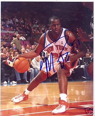 MALIK ROSE NEW YORK KNICKS SIGNED 8X10 PHOTO W/COA