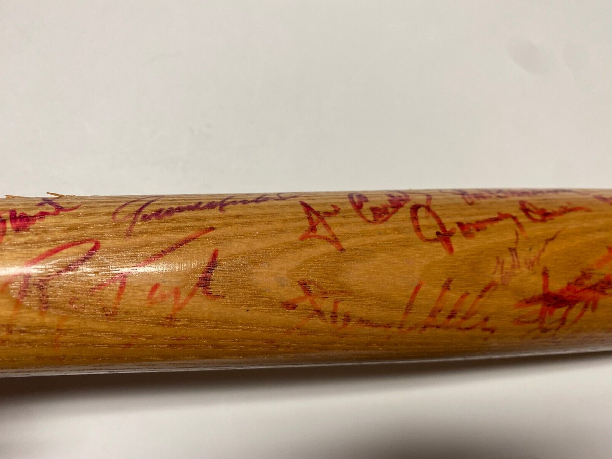 MLB GREATS MULTI SIGNED AUTOGRAPH LV SLUGGER MEMORIAL CLASSICS SPLIT BAT COA *