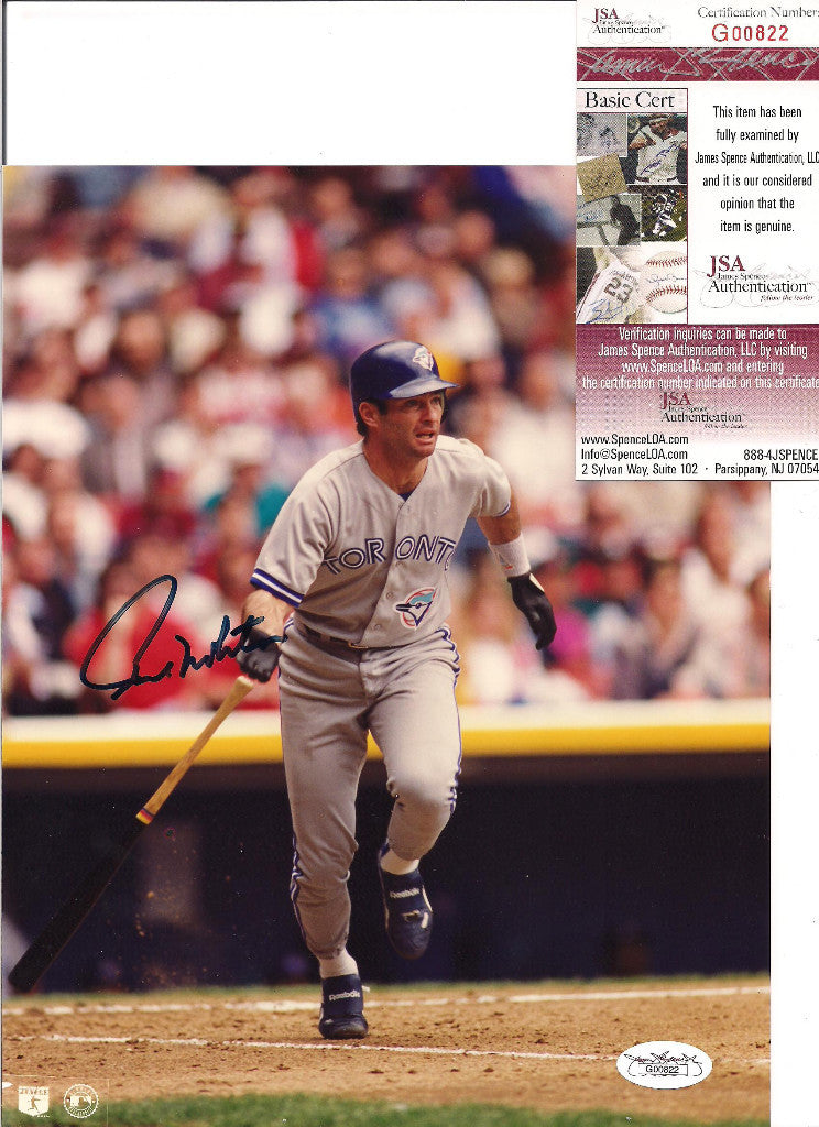 PAUL MOLITOR TORONTO BLUE JAYS SIGNED AUTOGRAPHED 8X10 PHOTO W/JSA
