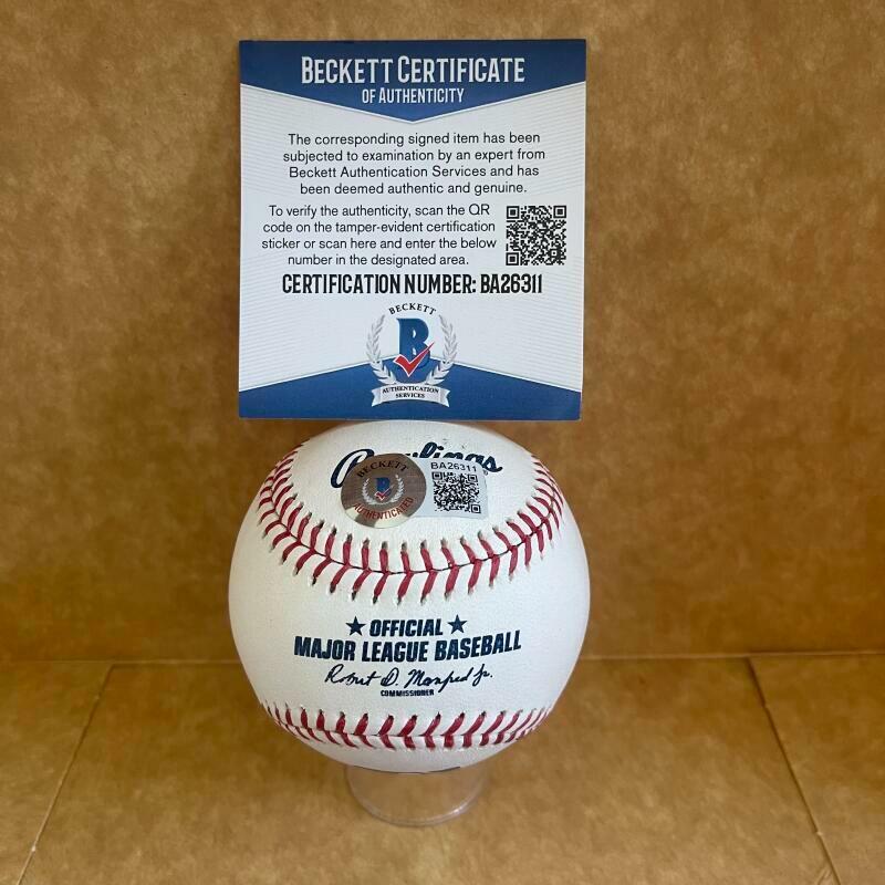 RUBEN SIERRA REDS/YANKEES SIGNED AUTOGRAPHED M.L. BASEBALL BAS BA26311