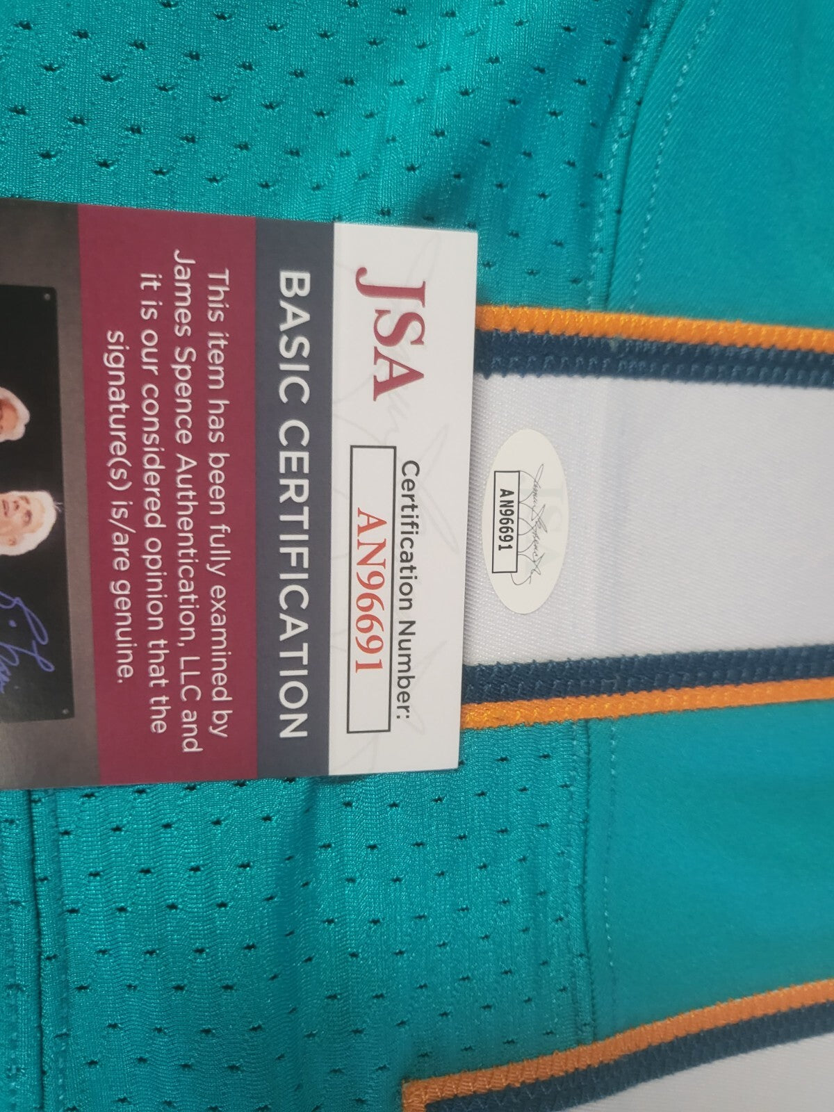 DEVANTE PARKER #11 MIA DOLPHINS SIGNED AUTO TEAM ISSUED 2015 ON FIELD JERSEY JSA