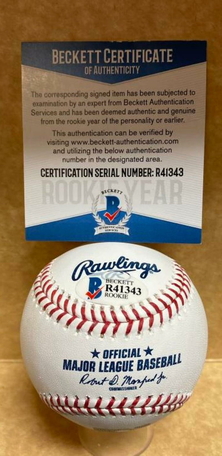 MARIO ZABALA PERFECT GAME FIU ROOKIE YEAR SIGNED M.L. BASEBALL BECKETT R41343