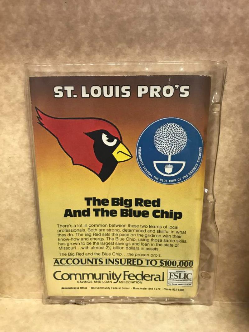 1981  FOOTBALL ST. LOUIS CARDINALS  RARE MEDIA GUIDE