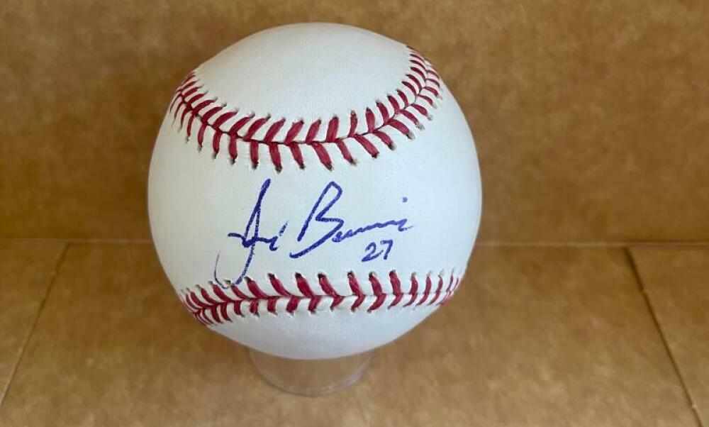 JOSE BERRIOS TORONTO BLUE JAYS SIGNED AUTOGRAPHED M.L. BASEBALL BAS H31930