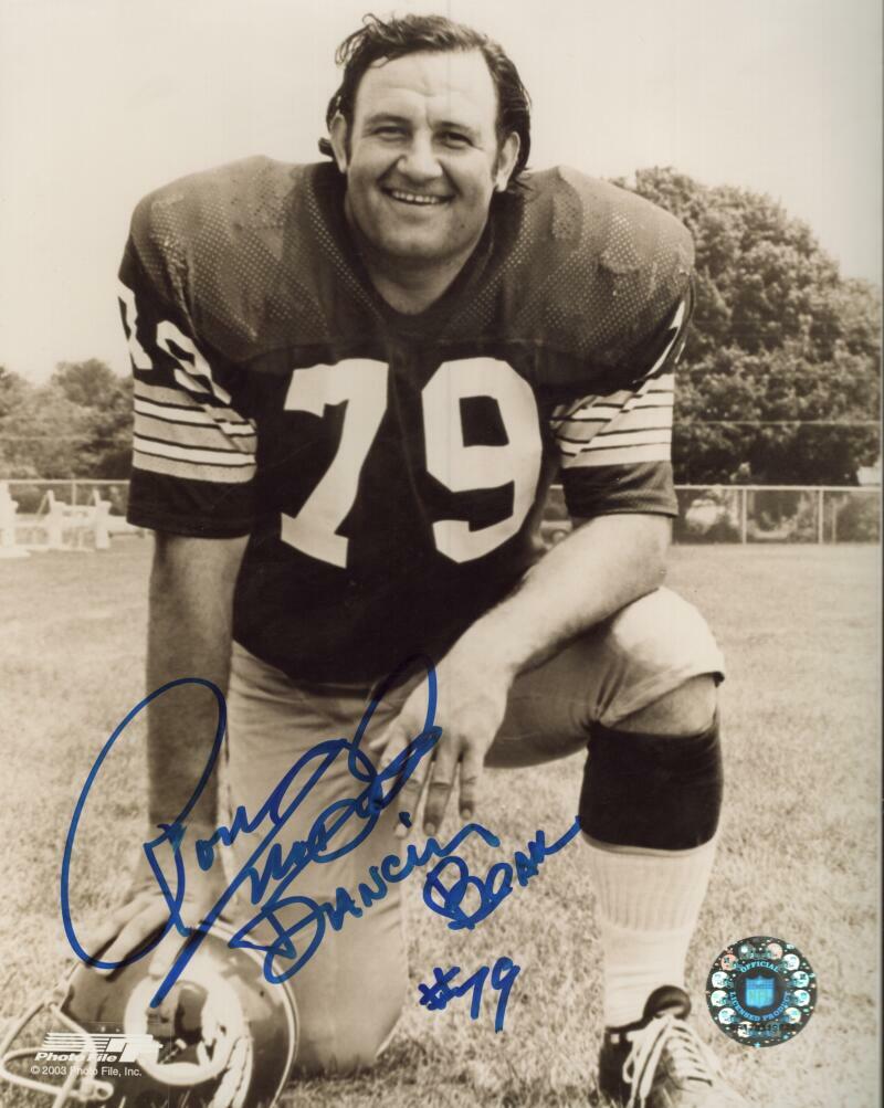 RON MCDOLE WASHINGTON REDSKINS DANCING BEAR  SIGNED 8X10 PHOTO W/ COA