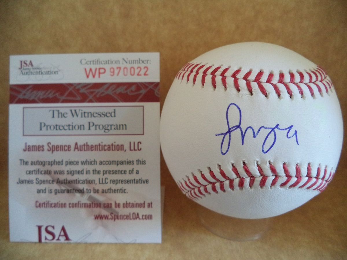 FRANCISCO MEJIA RAYS  SIGNED AUTO M.L. BASEBALL JSA WP970022