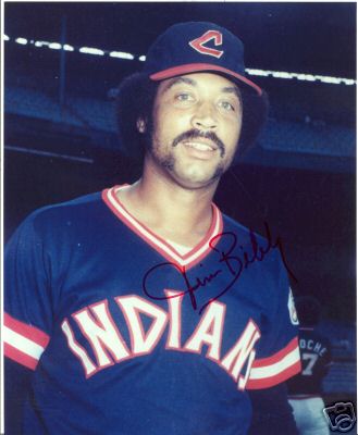 JIM BIBBY CLEVELAND INDIANS SIGNED 8X10 PHOTO W/COA