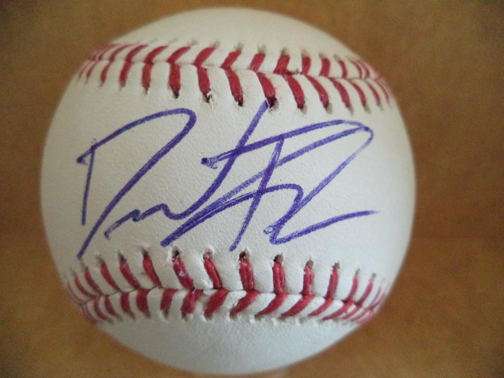 DAVID THOMPSON NEW YORK METS SIGNED AUTOGRAPHED M.L. BASEBALL W/COA 