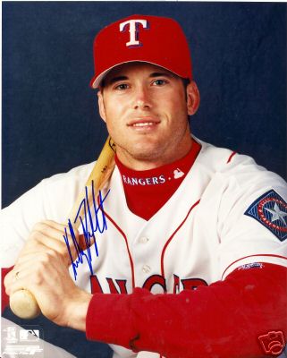 KELLY DRANSFELDT TEXAS RANGERS SIGNED 8X10 PHOTO W/COA