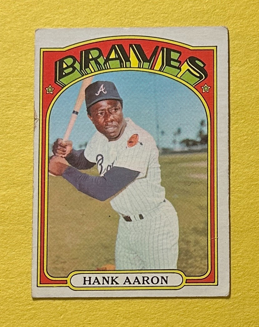 1972 TOPPS HANK AARON #299 BRAVES HOF