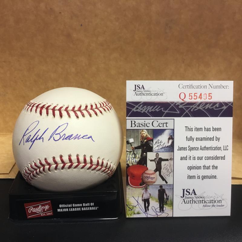RALPH BRANCA BROOKLYN DODGERS SIGNED M.L. BASEBALL JSA Q55405