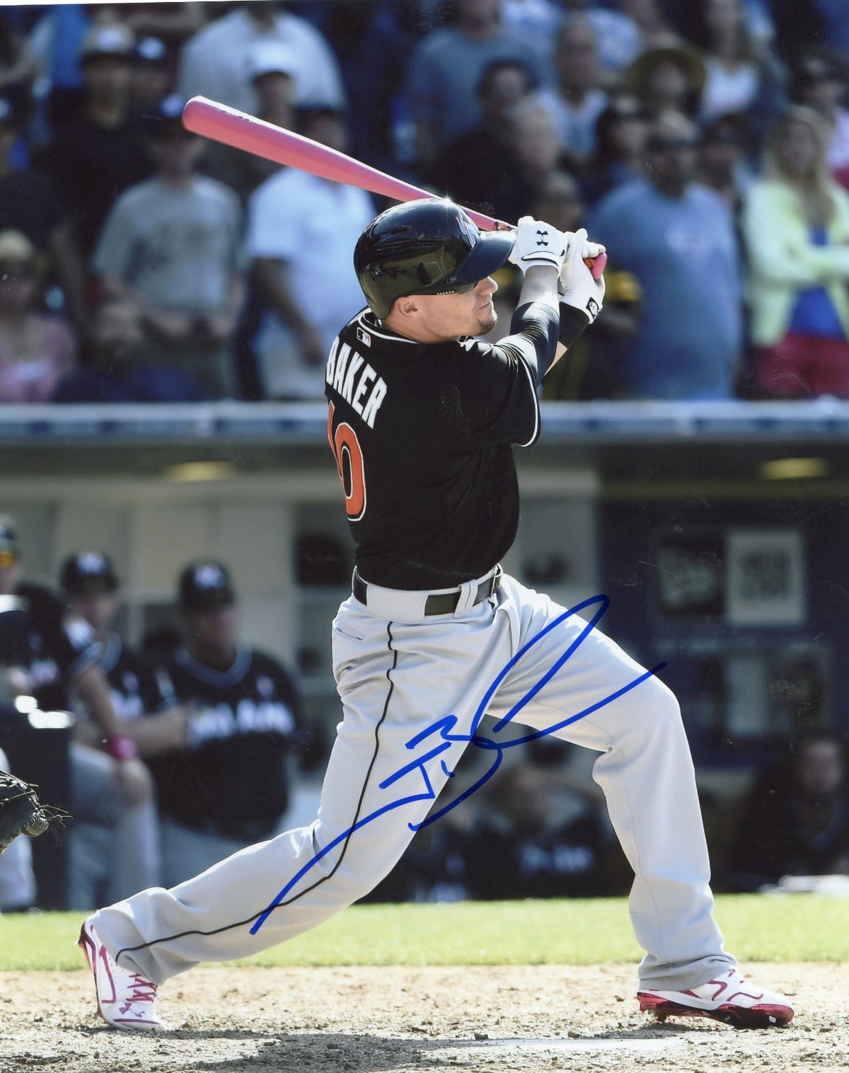 JEFF BAKER     MIAMI  MARLINS   AUTOGRAPHED  SIGNED  8X10   PHOTO