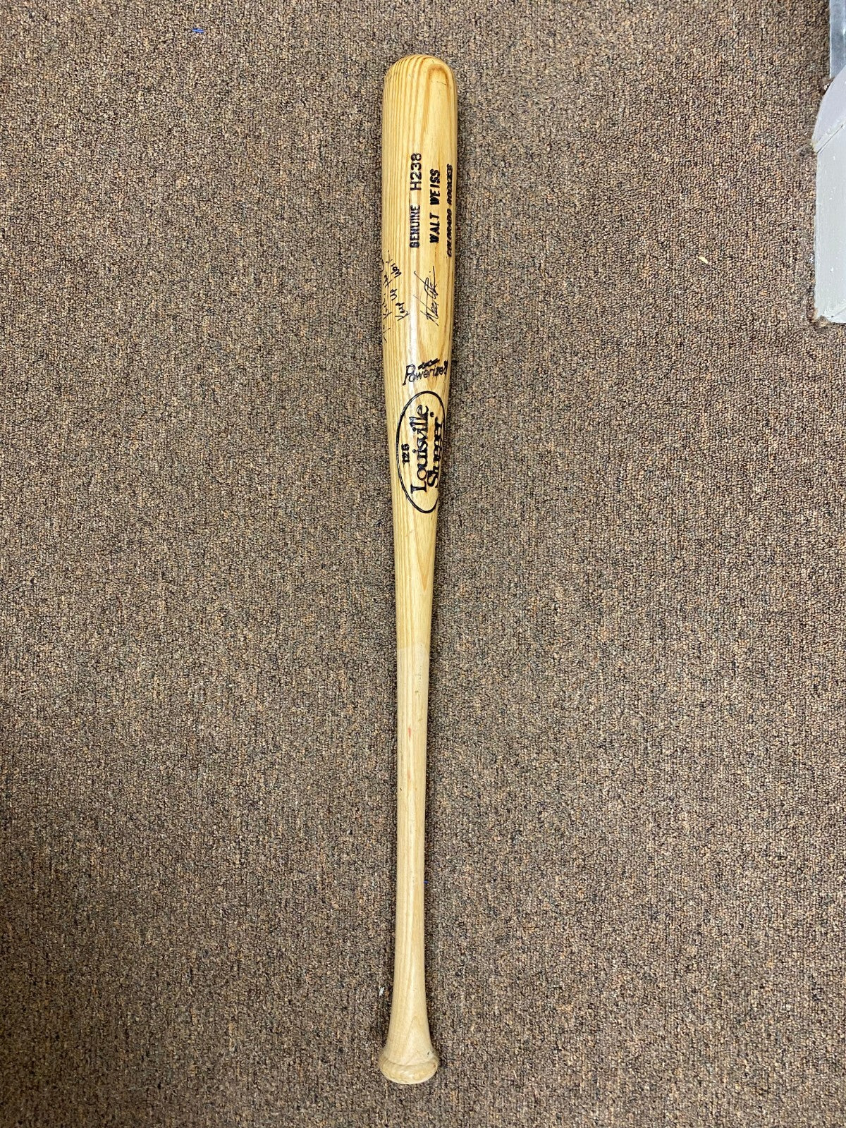 WALT WEISS COLORADO ROCKIES SIGNED AUTOGRAPHED LV SLUGGER H238 BAT W/COA