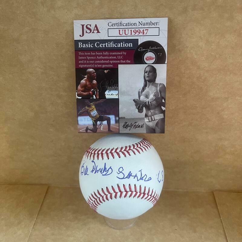 BILL DENEHY SENATORS 68 SIGNED AUTOGRAPHED M.L. BASEBALL JSA UU19947