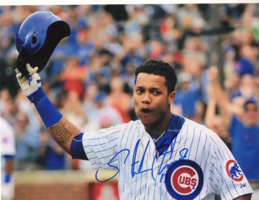 STARLIN CASTRO CHICAGO CUBS SIGNED AUTOGRAPHED 8X10 W/COA