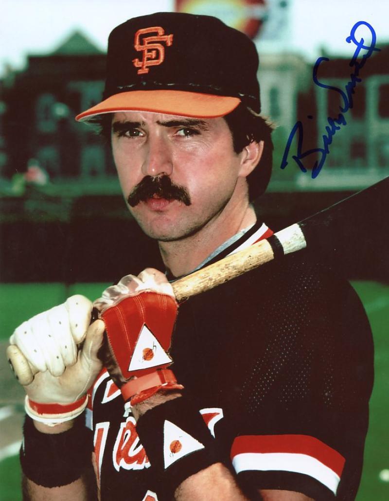 BILLY SMITH SAN FRANCISCO GIANTS SIGNED AUTOGRAPHED 8X10 PHOTO W/COA