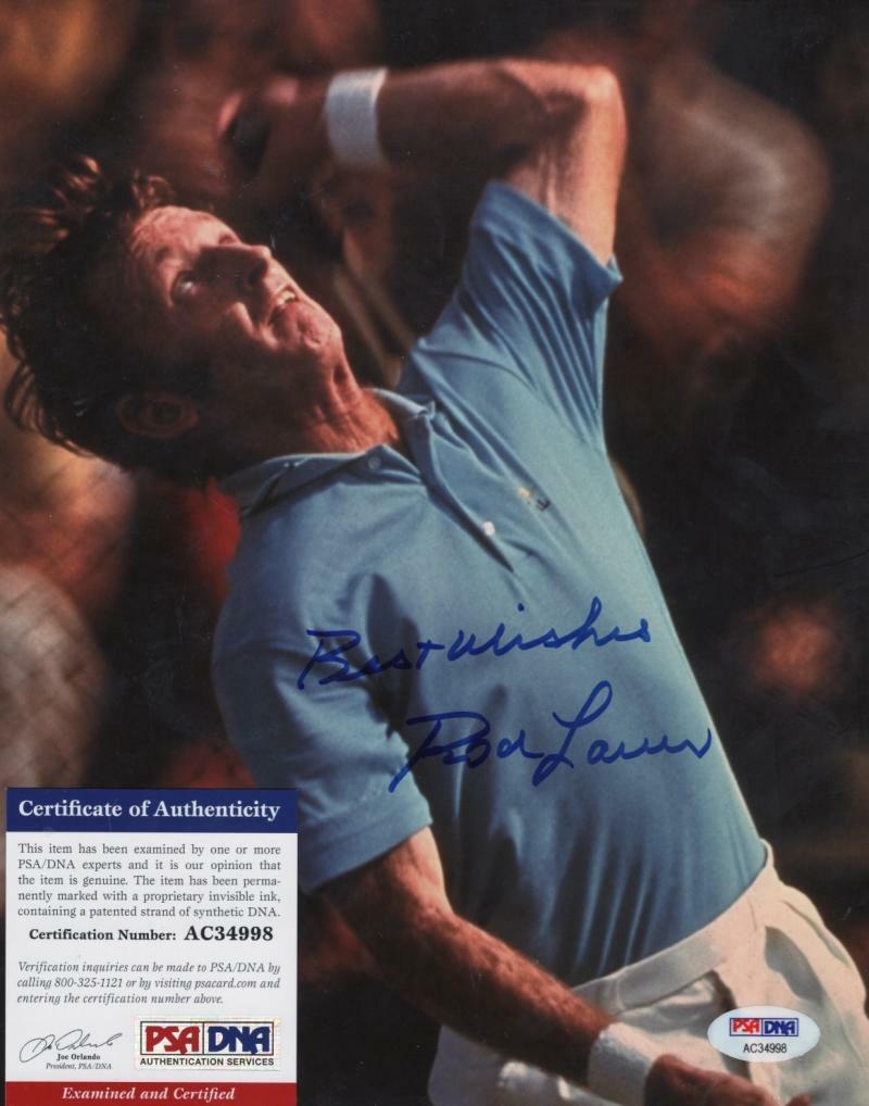 ROD LAVER TENNIS LEGEND SIGNED 8X10 PHOTO PSA/DNA AC34998