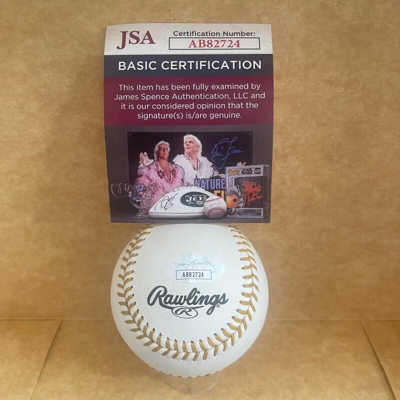 GARY PETTIS 6X GOLD GLOVE SIGNED AUTOGRAPHED GOLD GLOVE BASEBALL JSA AB82724