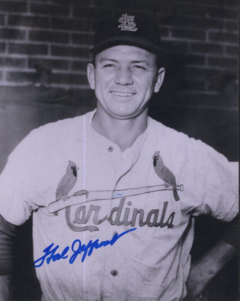 HAL JEFFCOAT  CARDINALS SIGNED AUTOGRAPHED 8X10 PHOTO W/ COA