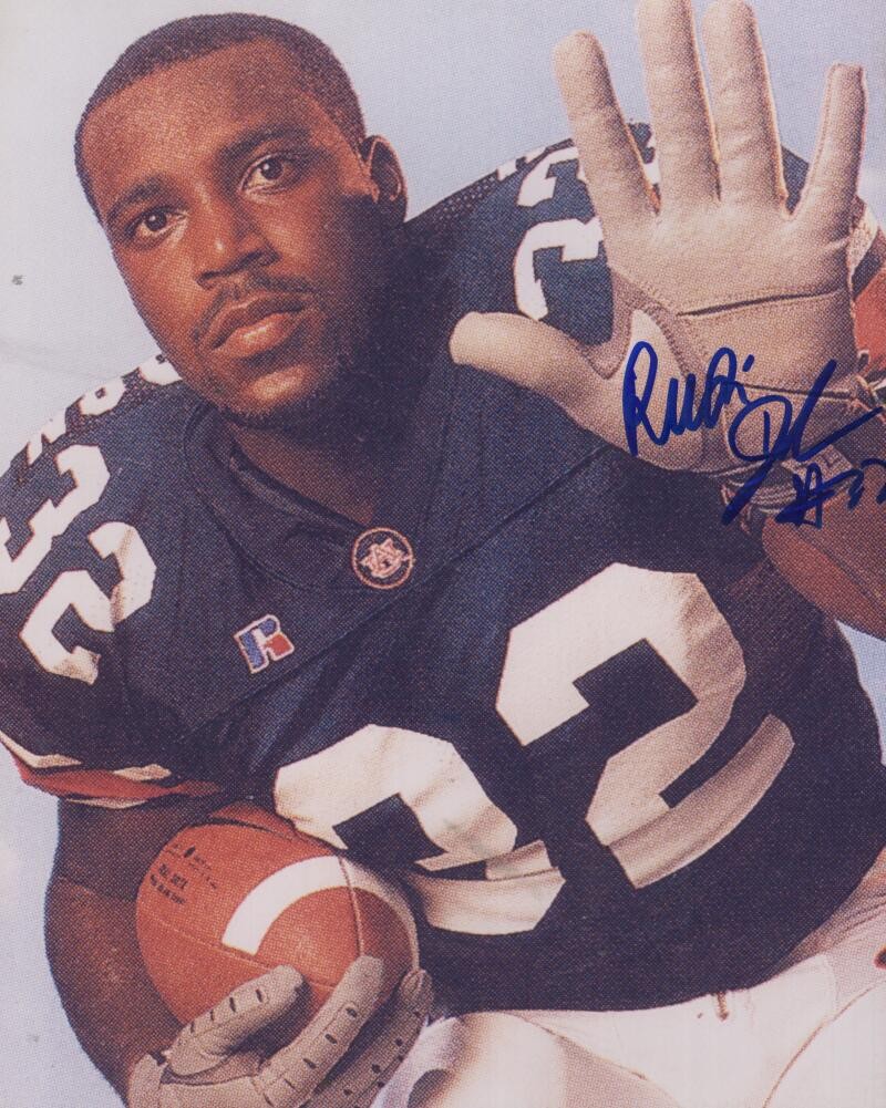RUDI JOHNSON AUBURN DECEASED SIGNED AUTOGRAPHED 8X10 PHOTO W/ COA 