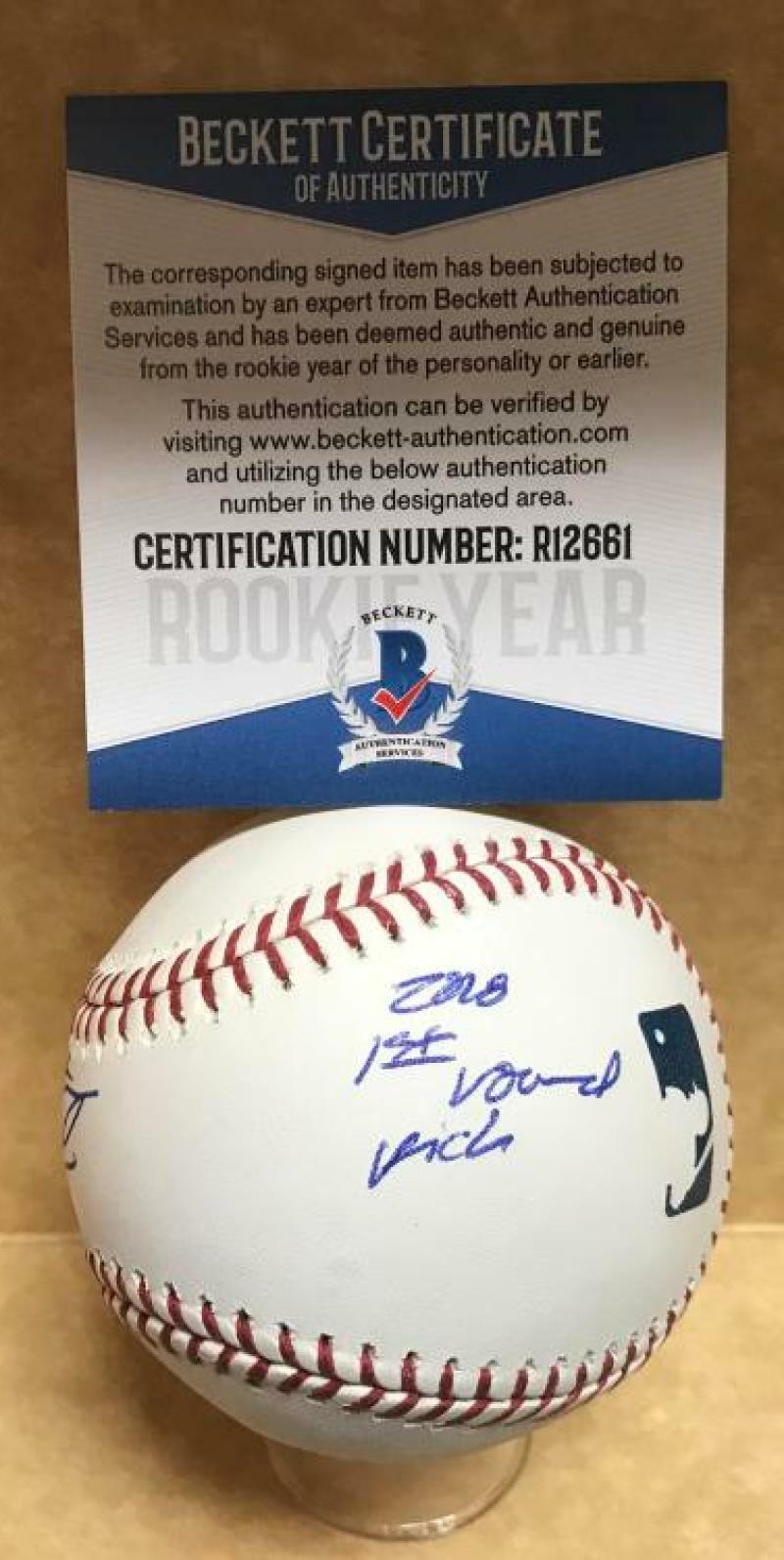 ANTHONY SEIGLER YANKEES 1ST ROUND PICK ROOKIE YEAR SIGNED M.L. BASEBALL R12661