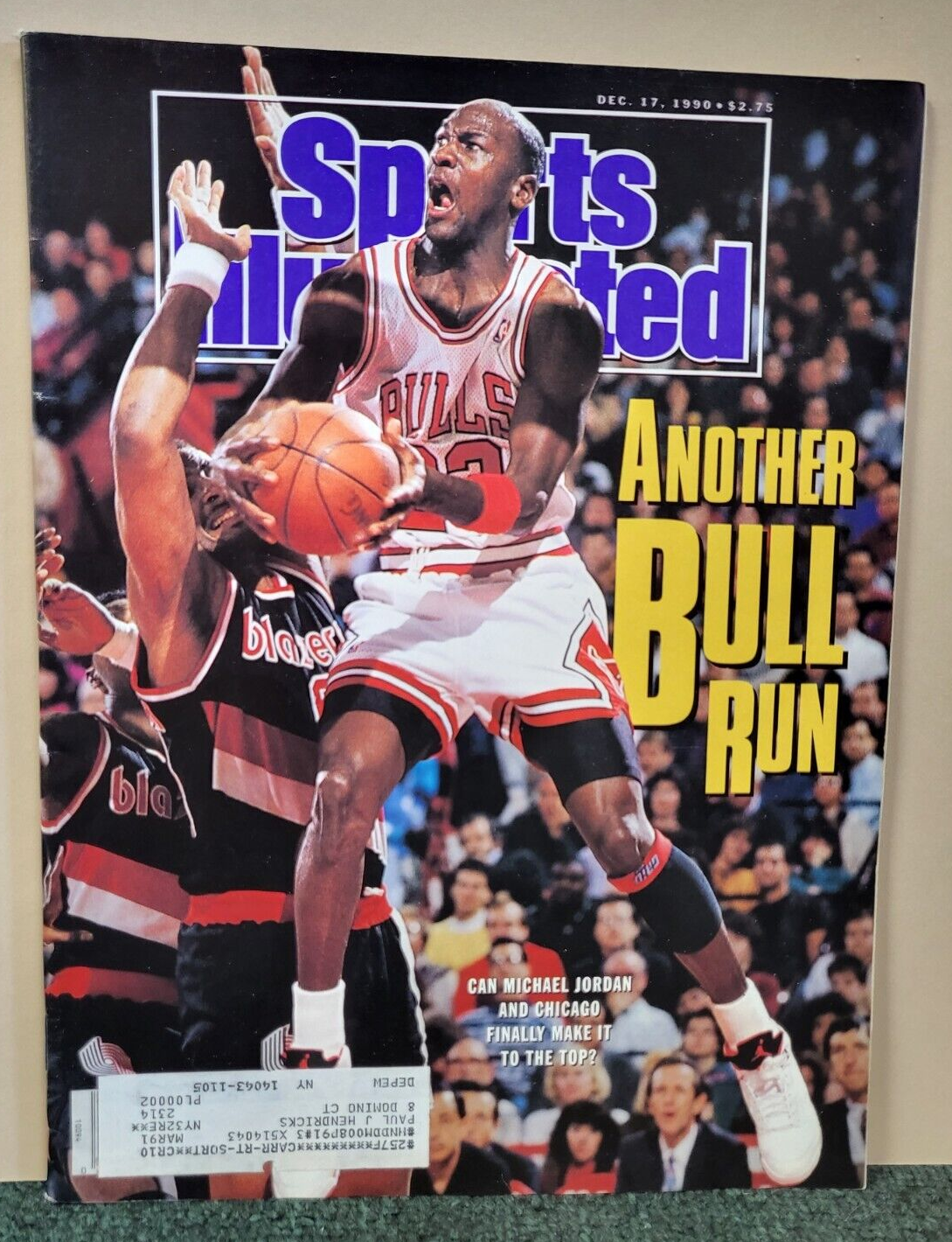 1990 SPORTS ILLUSTRATED MAGAZINE MICHAEL JORDAN ANOTHER BULL RUN COVER RARE