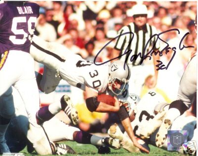 MARK VAN EEGHEN OAKLAND RAIDERS  SIGNED 8X10