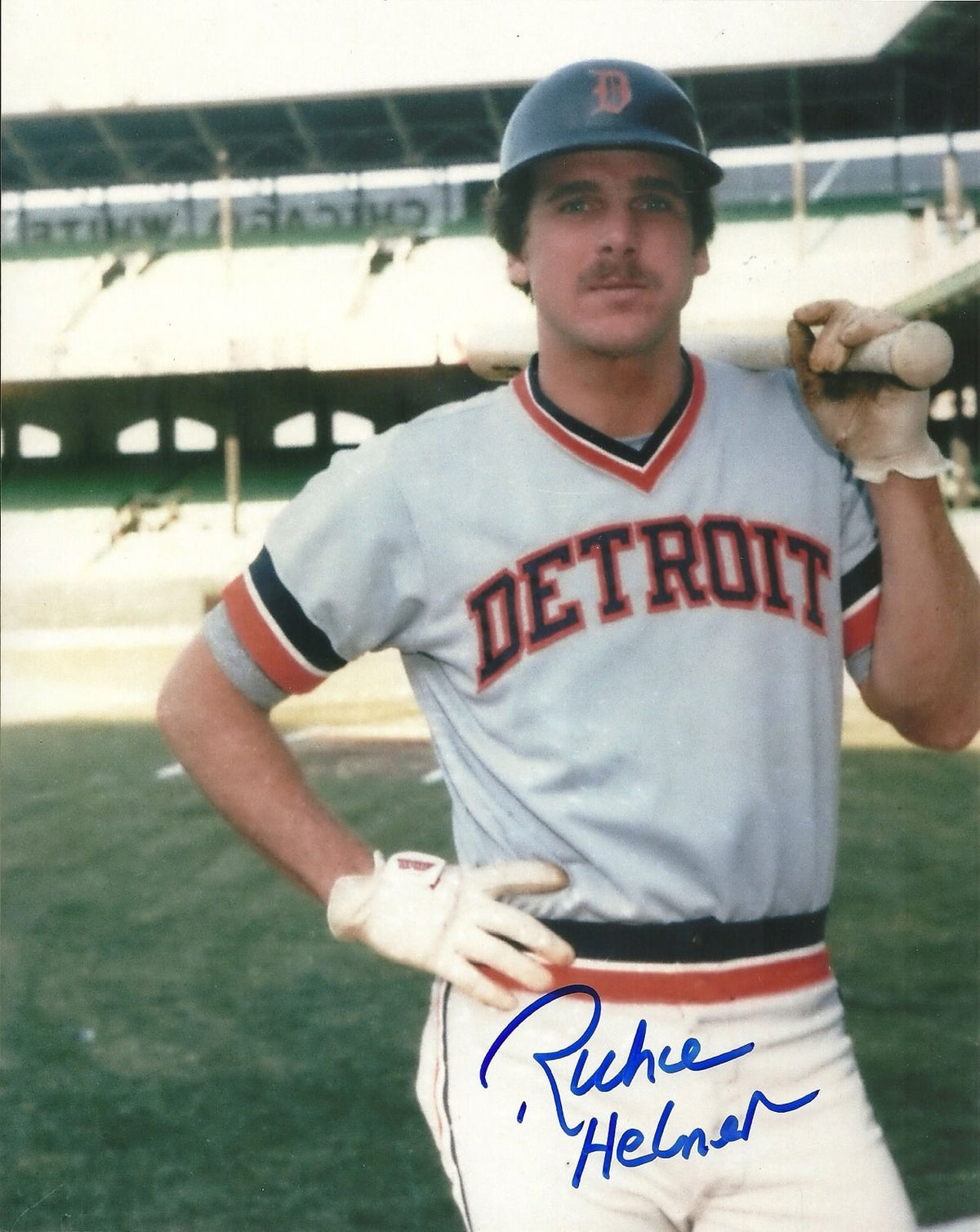 RICHIE HEBNER DETROIT TIGERS SIGNED AUTOGRAPHED 8x10 PHOTO W/COA