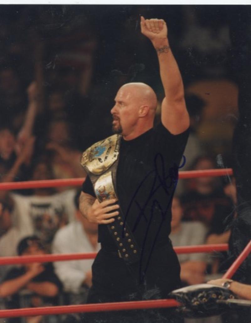 BIG RON  WRESTLING SIGNED  AUTOGRAPHED 8X10 PHOTO W/COA