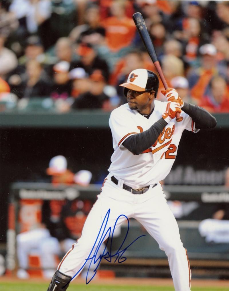 ALEJANDRO DE AZA BALTIMORE ORIOLES SIGNED AUTOGRAPHED 8X10 PHOTO  W/ COA 