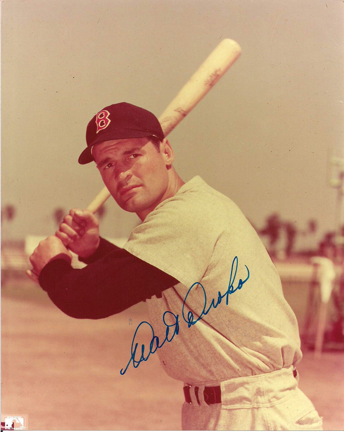 WALT DROPO BOSTON RED SOX SIGNED AUTOGRAPHED 8X10 PHOTO W/COA