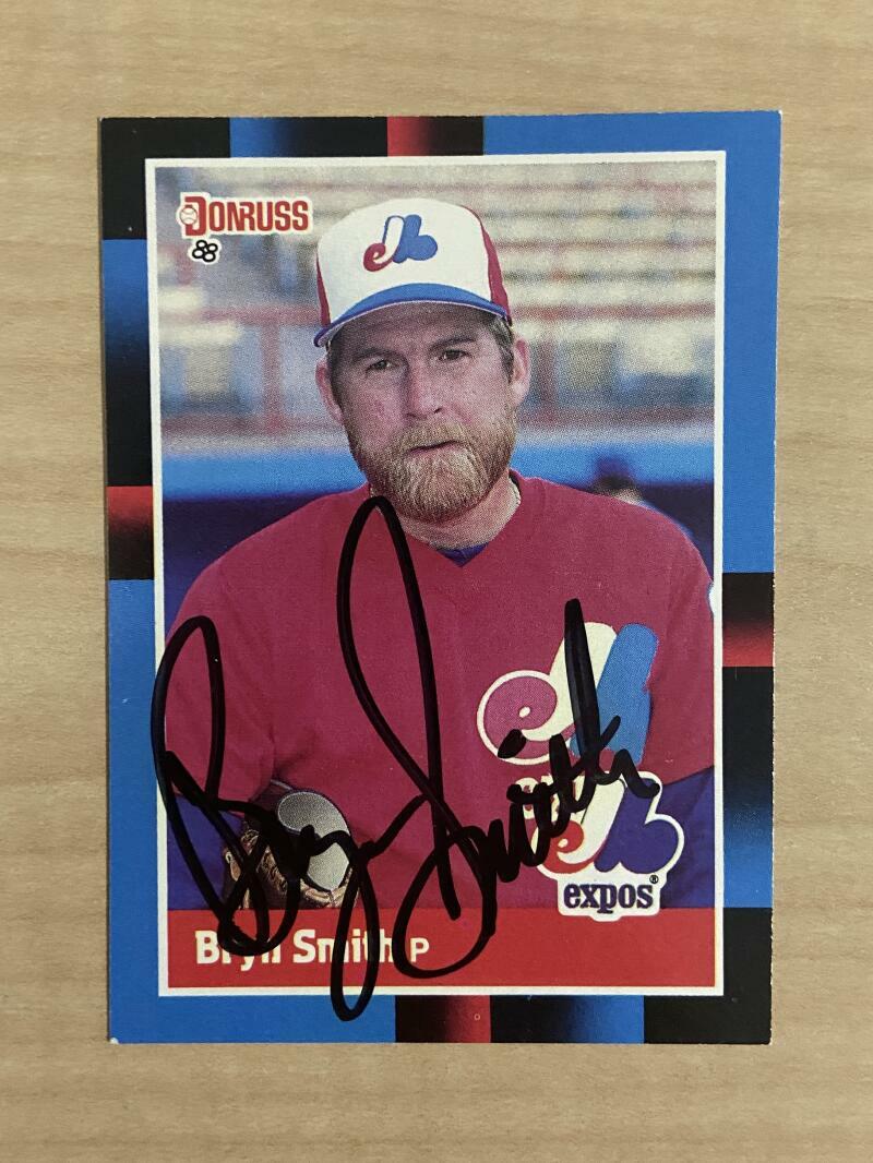 BRYN SMITH MONTREAL EXPOS SIGNED AUTOGRAPHED 1988 DONRUSS CARD #335 W/COA