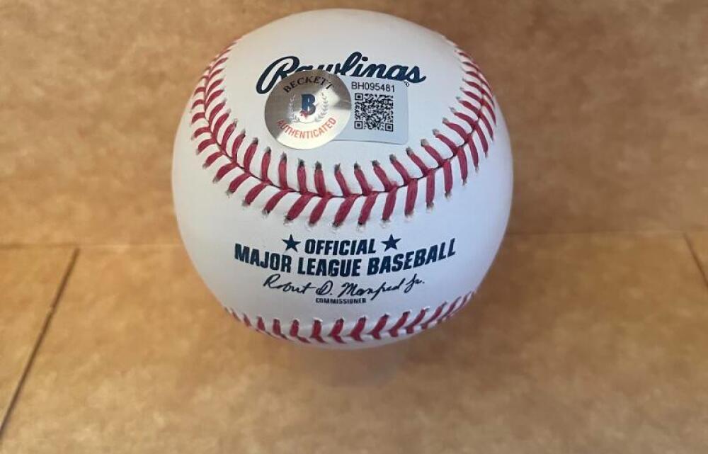DAVE RIGHETTI 81 A.L. ROY SIGNED AUTOGRAPHED M.L. BASEBALL BECKETT AUTH