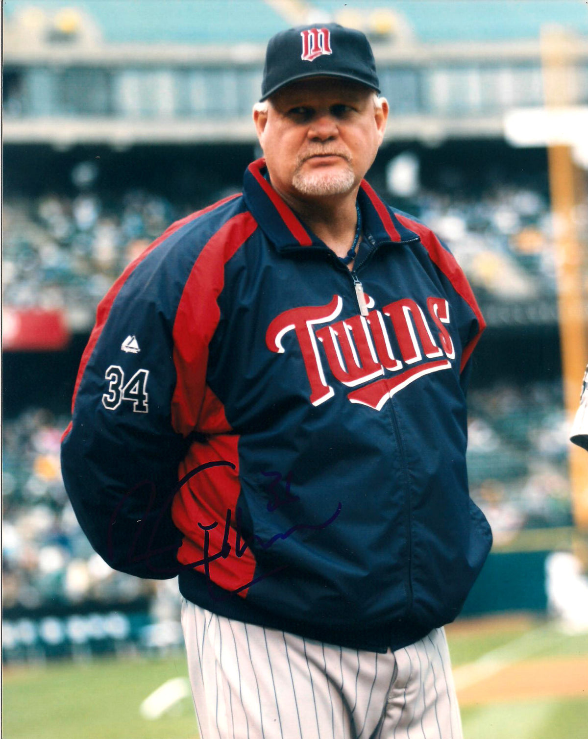RON GARDENHIRE MINNESOTA TWINS SIGNED AUTOGRAPHED 8X10 PHOTO W/COA