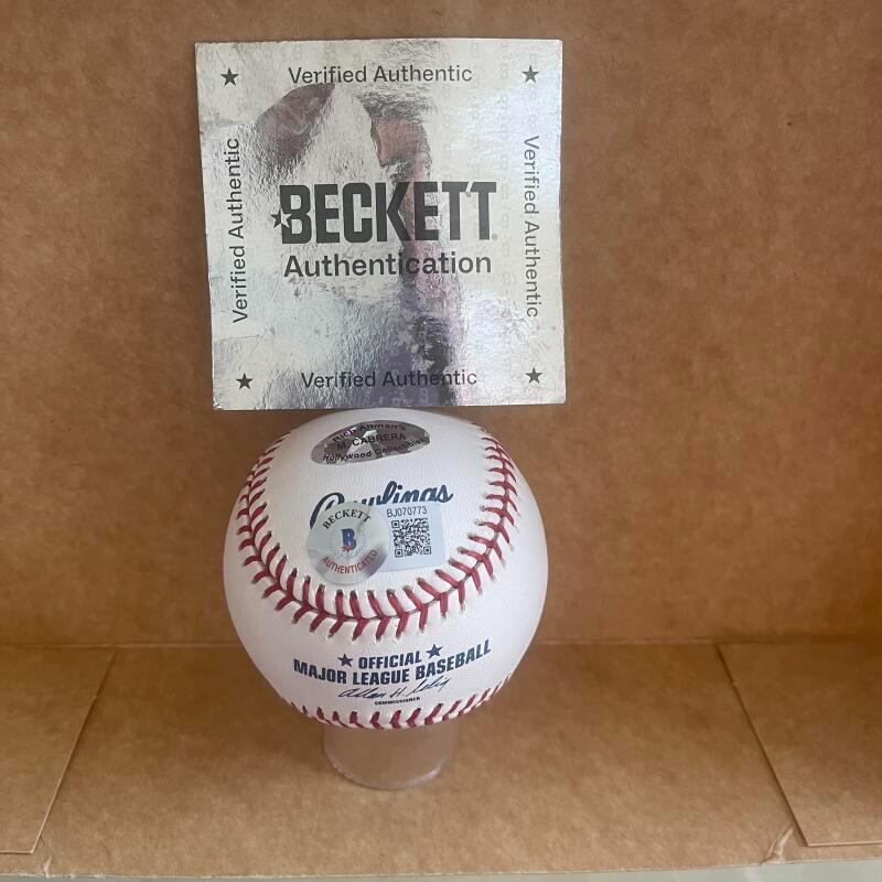 MIGUEL CABRERA TIGERS/MARLINS  SIGNED AUTO M.L. BASEBALL BECKETT AUTH