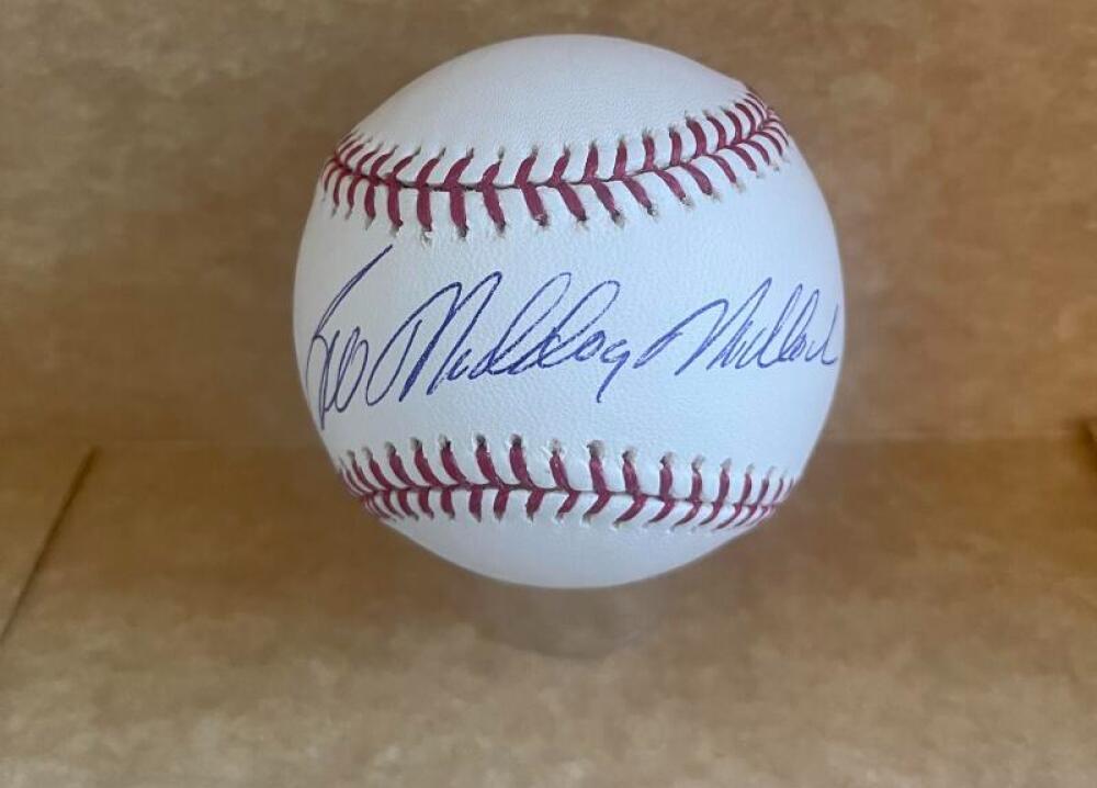 BILL MADDOG MADLOCK PIRATES/GIANTS SIGNED AUTO M.L. BASEBALL BAS AUTHENTICATED