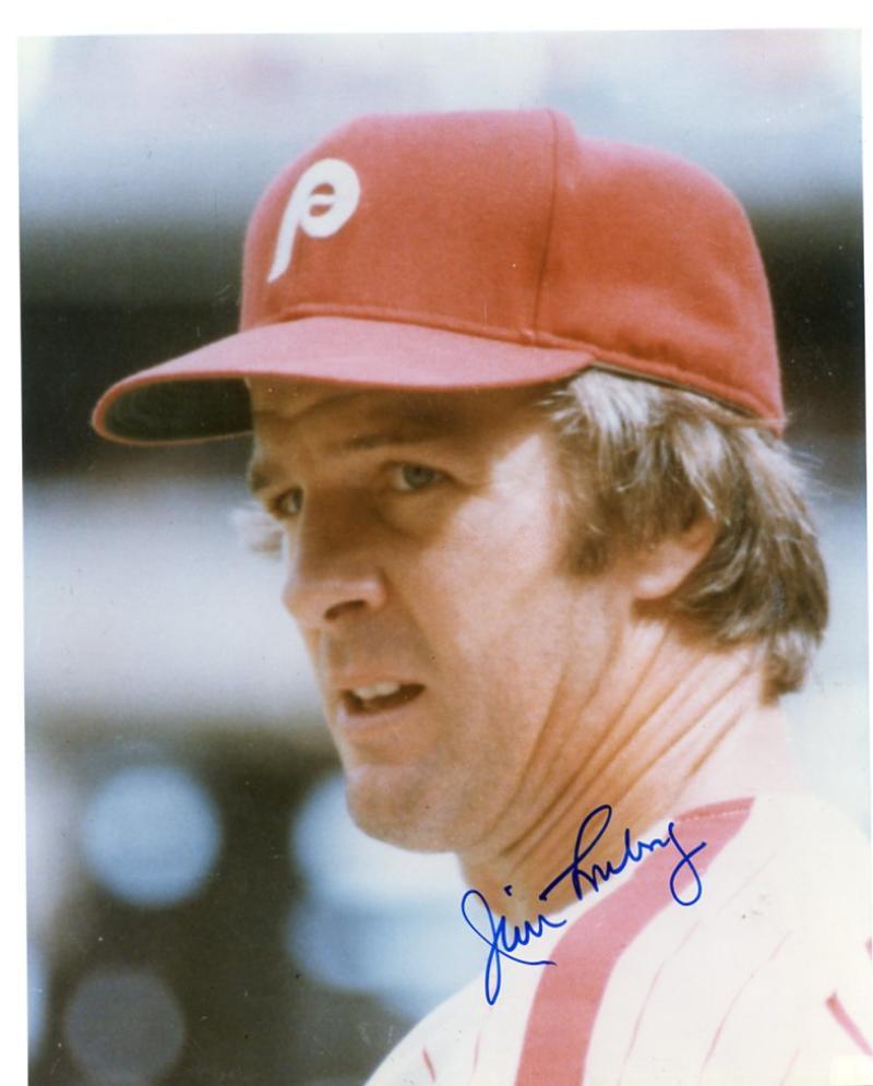 JIM LONBORG  PHILADELPHIA PHILLIES SIGNED  8X10 PHOTO W/ COA