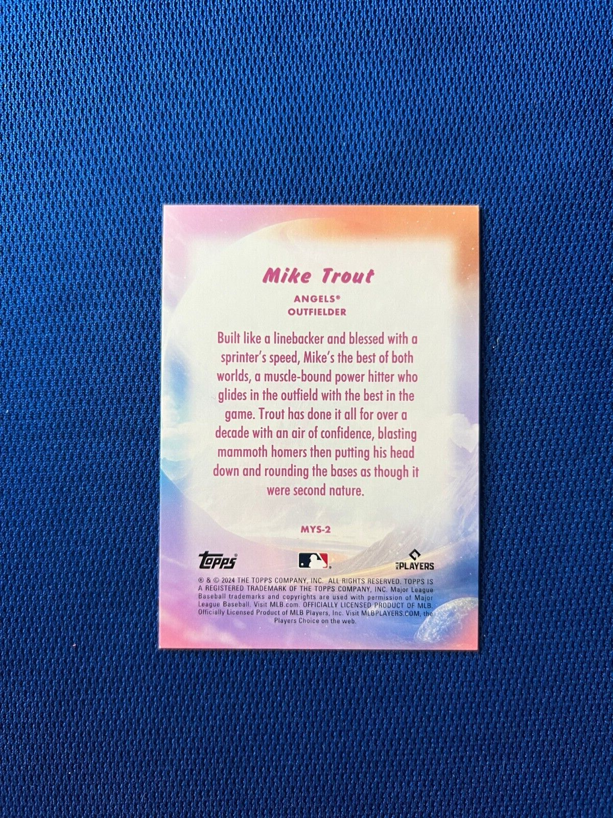 2024 TOPPS MYSTICAL MIKE TROUT ANGELS CARD #MYS-2