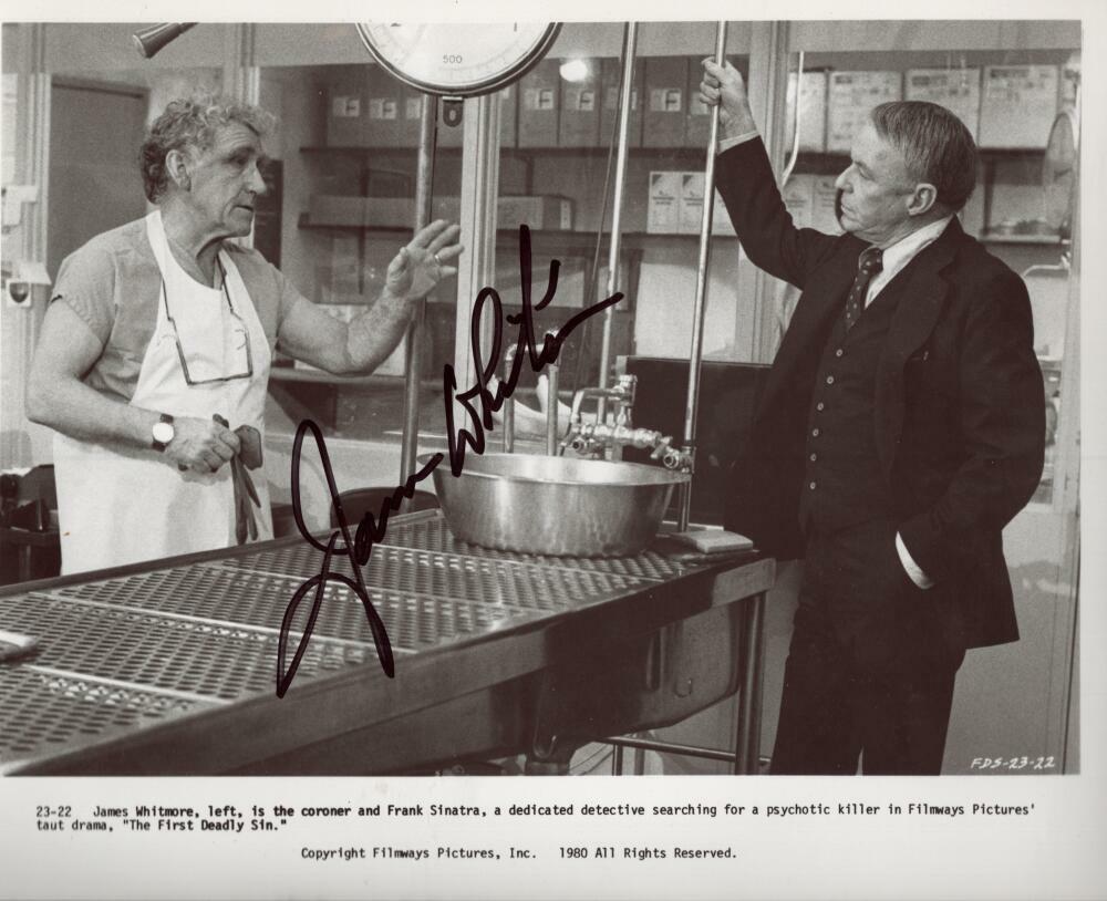 JAMES WHITMORE "THE FIRST DEADLY SINS"  SIGNED 8X10 PHOTO W/ COA